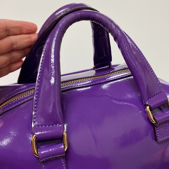 Kate Spade ♠️♠️♠️ Rare Camilla Street Purple Squared Cross Body Purse, Handbag - Picture 9 of 17
